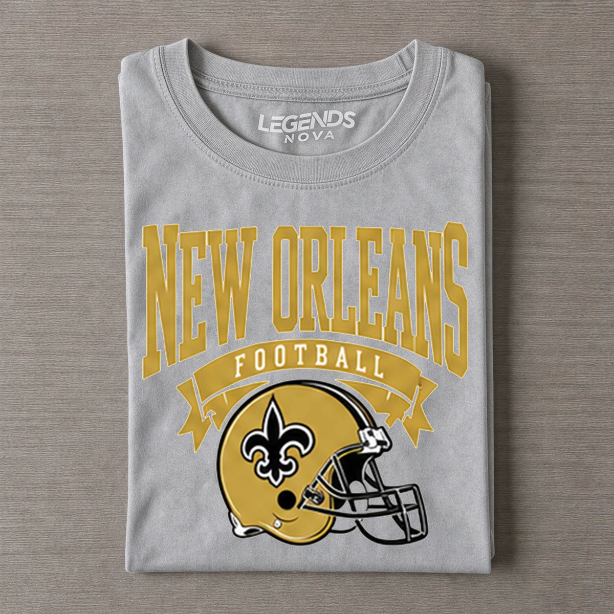 New Orleans Vintage Football Helmet Distressed Tee