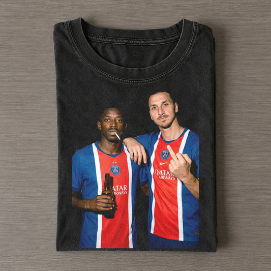 Dembélé & Zlatan PSG Soccer T-shirt