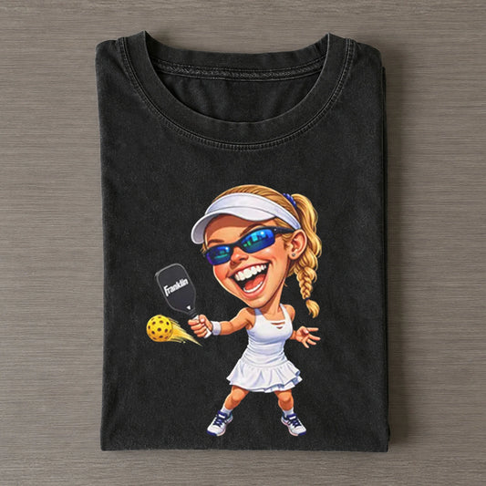 Anna Leigh Waters Caricature Pickleball T-shirt