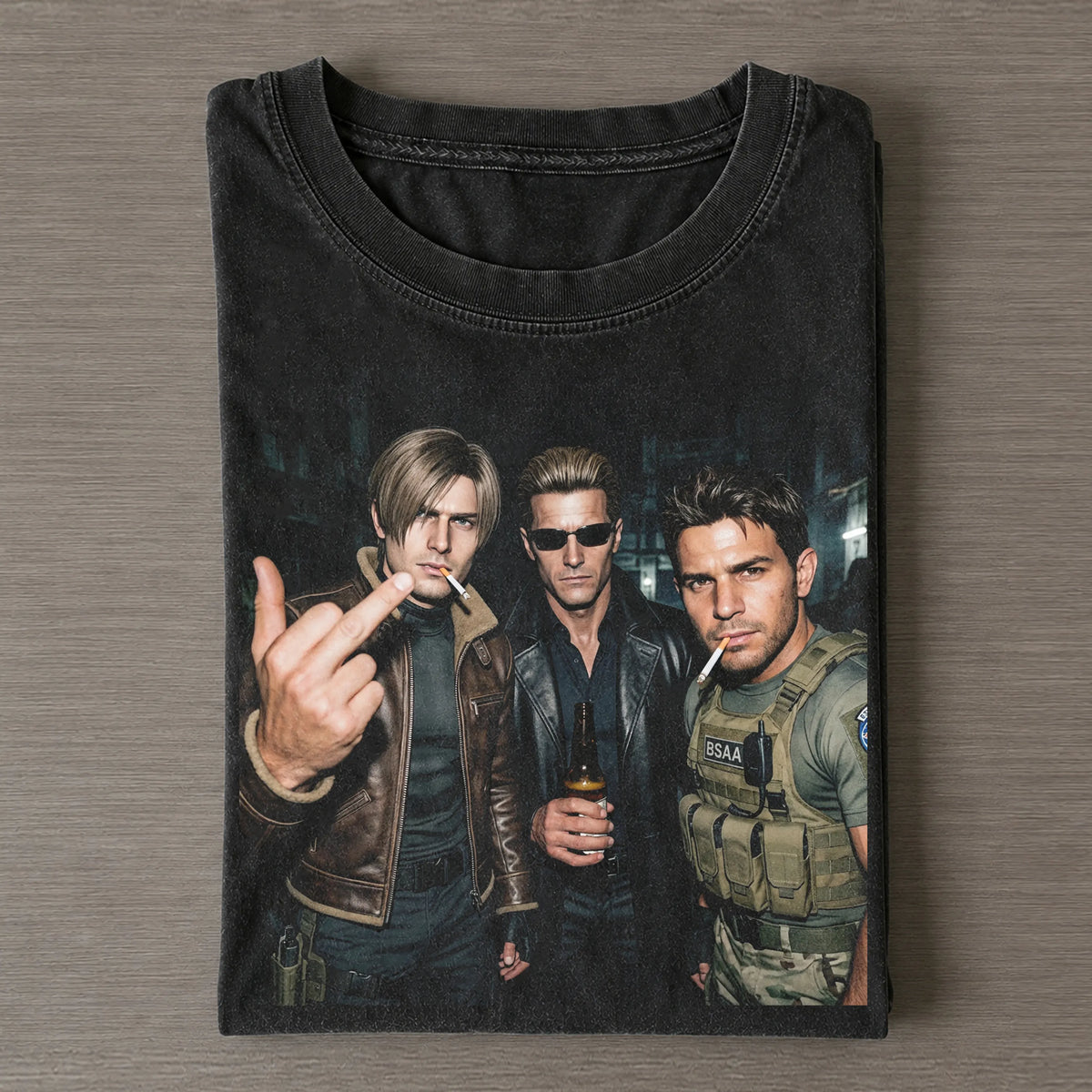 Leon & Chris & Wesker Tee