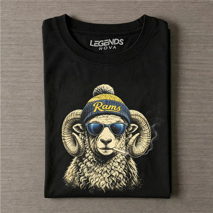 Rams Beanie Football T-shirt
