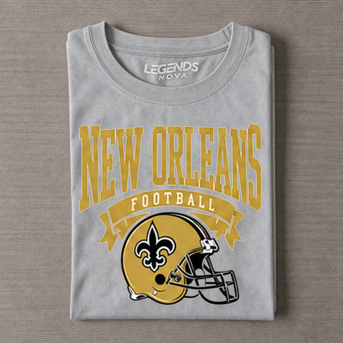 New Orleans Vintage Football Helmet Distressed Tee