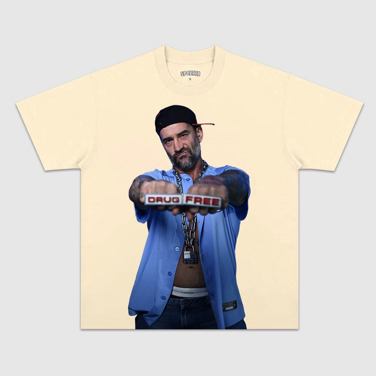 CM PUNK TEE. 6.30