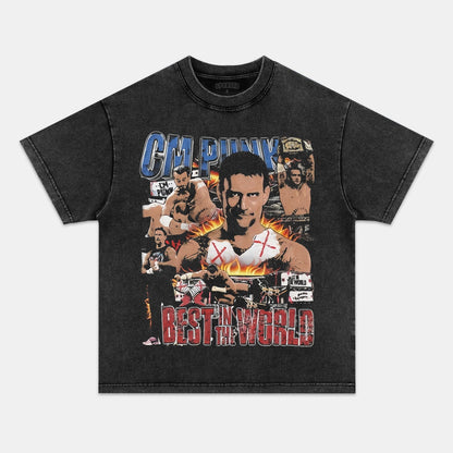 CM PUNK TEE 5.20