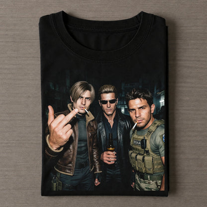 Leon & Chris & Wesker Tee