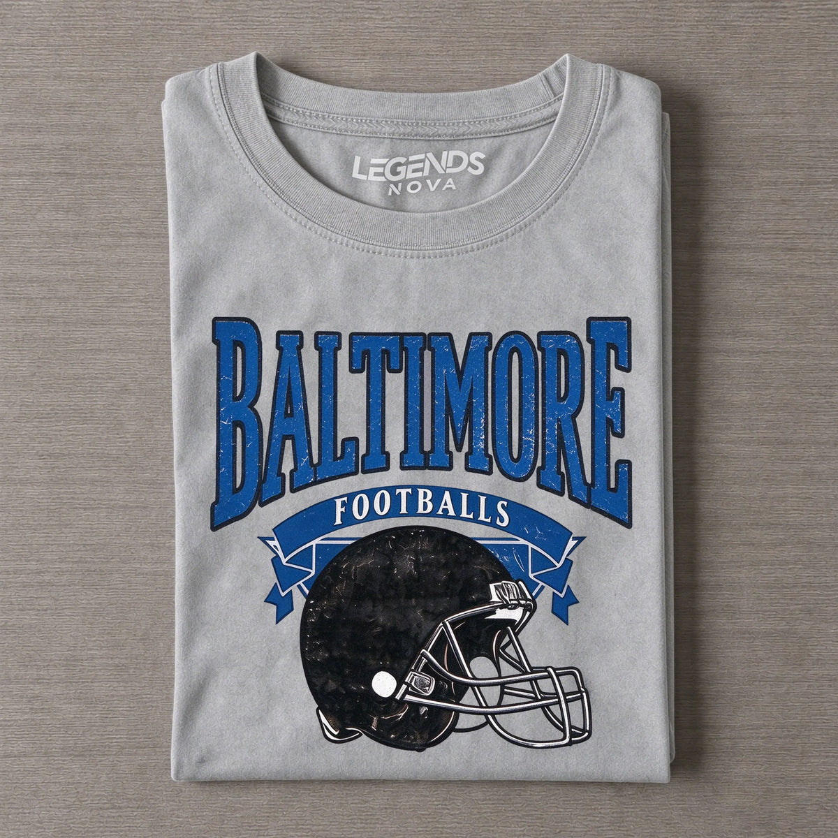 Baltimore Retro Football Helmet Tee