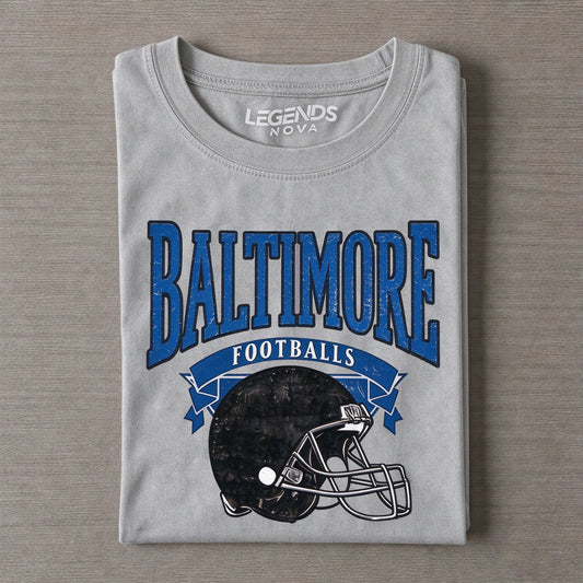 Baltimore Retro Football Helmet Tee