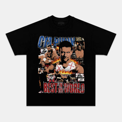 CM PUNK TEE 5.20