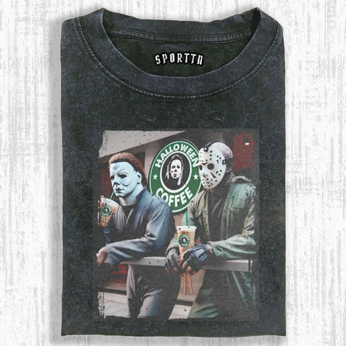 FUN CROSSOVER OF HORROR CHARACTERS  T-SHIRT