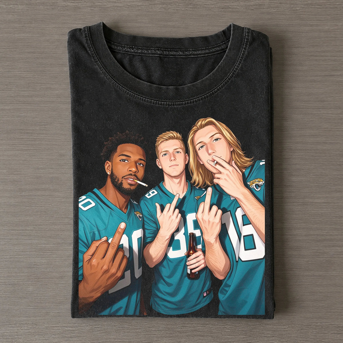 CL39 & AA20 & TL16 Jaguars Football T-shirt