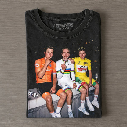 Tadej Pogačar & Brandon McNulty & Mathieu van der Poel Cyclist T-shirt