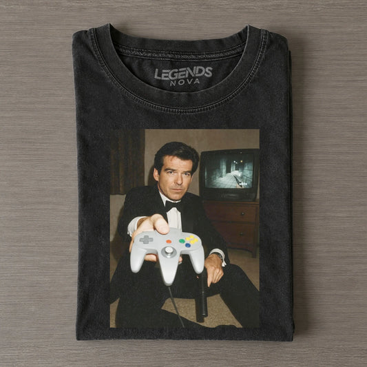N64 JAMES BOND 'YOUR TURN' FUNNY T-SHIRT