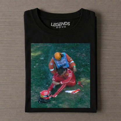 F1 Monza GP Charles Leclerc Crash Iconic Shot T-shirt