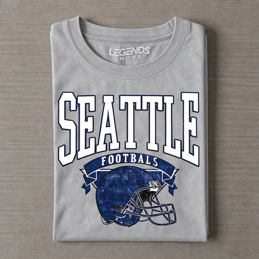 Seattle Vintage Football Helmet Tee