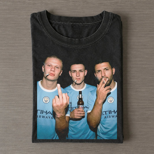 Haaland & Foden & Agüero MCI Soccer T-shirt