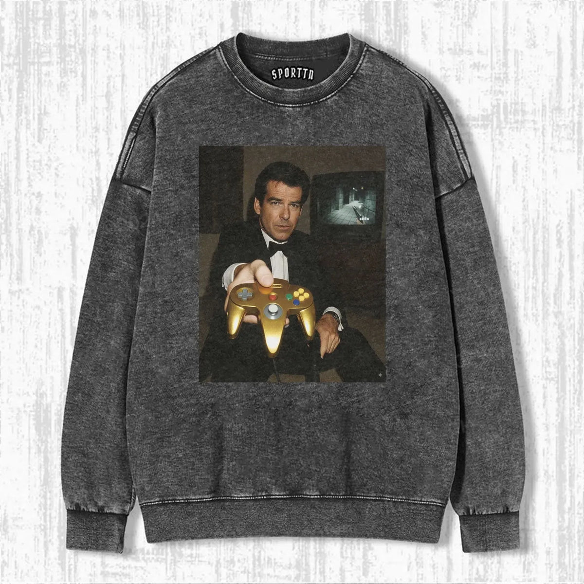 GOLD N64 JAMES BOND 'YOUR TURN' FUNNY T-SHIRT V2