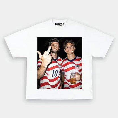 Christian Pulisic & Giovanni Reyna USA Soccer Style Tee 1.1