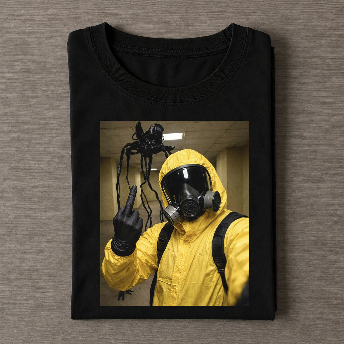Backrooms Explorer Selfie Thumbs Up Meme Tee